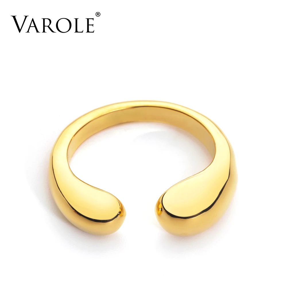 Super Cute Opening Ring GolSmall Brass Engagement Ladies Rings for Women Party G - £22.12 GBP
