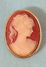 1970&#39;s Amway Cameo Solid Perfume Pendant Locket Brooch Pin Vintage - £19.17 GBP