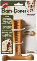 Spot Bambone Plus Medium Dog Chew Toy with Bamboo and Nylon Fibers - Peanut Butt - £6.19 GBP+