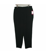 NWT Vince Camuto Black Elastic Waist Pockets Slim Pants Size Large - £43.92 GBP