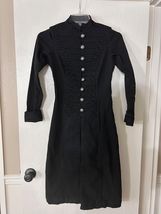 DAANG GOODMAN TRIPP NYC Ultra Band Coat Black Trench Parka Duster Goth XS - $95.00