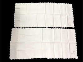 Vintage Linen Tablecloth & Napkin Lot Mixed Styles Embroidered Crochet Monogramm image 3