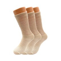 AWS/American Made Mid Calf Crew Socks for Women Cotton Cushioned Socks 3 Pairs ( - £10.42 GBP