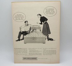 Parke Davis Pharma Dog Dachshund Magazine Ad Print Design Advertising - $12.86