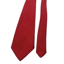 Vintage Serry&#39;s Hanover NH Red Polyester Necktie Mens - $9.89