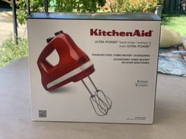 KitchenAid KHM512ER Ultra Power 5-Speed Hand Mixer - Empire Red - £132.06 GBP