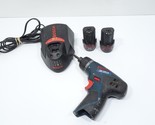 Bosch (PS20) 12v Litheon Brushless Cordless Driver w/ 2 Batteries and Ch... - $67.49