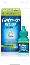 REFRESH Relieva for Contact Lubricant Eye Drops - 8 ml Exp 5/2025 - $9.49