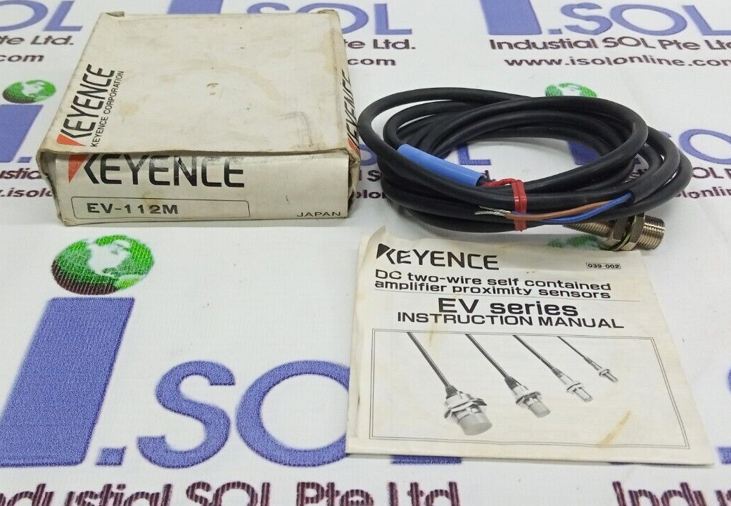 KEYENCE EV-112M DC Shielded Two-wire amplifier proximity sensor M12 EV S... - $170.50