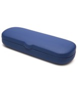 NEW Hard Case for Eyeglasses Glasses Dark Blue w/ Cleaning Cloth 160x60x... - $14.73 CAD