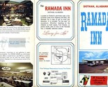 Ramada Inn Brochure Perimeter Road in Dothan Alabama 1960&#39;s - $17.80