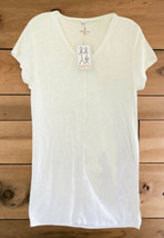 Johnny Was Breathable Supple Linen Tunic XSmall Natural Soft Slubby Shee... - £68.59 GBP