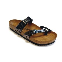 Birkenstock Mayari Sandals EU 38 Mens 5 - 5.5 Womens 7 - 7.5 Black Gator Gleam - £104.31 GBP