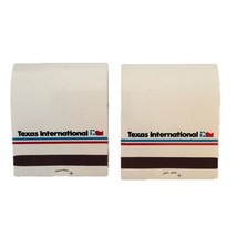 x2 Vintage Texas International Airlines TI Matchbook Matches • Unused - £7.90 GBP