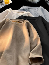 Retro T-shirt Men Women Anti-wrinkle Loose Crew Neck Casual TShirts Shor... - $19.99