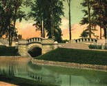 Bridge at Belle Isle Detroit MI Michigan 1906 UDB Postcard - $5.01