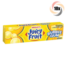 10x Packs Wrigley&#39;s Juicy Fruit Original Bubble Chewing Gum | 5 Pieces P... - $15.89