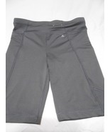Xersion Girls size Large 14 Bike workout Shorts quick-dry Gray excellent - $10.29