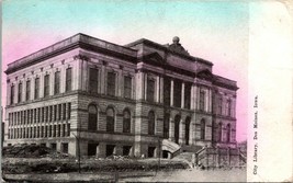 Des Moines Iowa(IA) City Library DB Posted 1911 Antique Postcard - $7.50