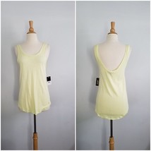 Juicy Couture faded lemon malibu California Americana solid basic tank s... - $19.79