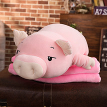 Squishy Pig Stuffed Doll Lying Plush Piggy Toy Animal Soft Plush Hand Warmer Pil - £17.05 GBP