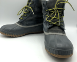 Sorel Cheyanne Waterproof Lace Up Boy Boots Size 4 Black Suede NY2947-08... - $16.82