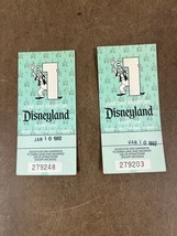 1992 Vintage Disneyland Passport Ticket Stub Lot Mickey Mouse theme park CA 90s - £7.89 GBP