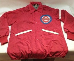 Vintage Pla-Jac Dunbrooke Chicago Cubs Jacket Medium VTG 80s Windbreaker Fleece - £15.71 GBP