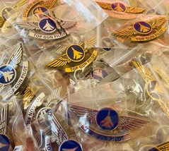 Top Gun F14 Navy Pilot Wings Lot Of 50 Badges Pins - £77.24 GBP