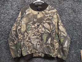 Vintage Westark Camo Jacket Adult XL IMAGE Camo Pattern Snap Front Woodland - $37.02