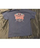 Madisonville Mustangs 2021 Playoffs Football T-Shirt Navy Blue Sz Large - $14.95
