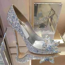 Cinderella crystal Heels - £42.42 GBP