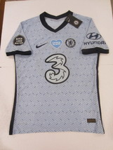 Christian Pulisic Chelsea EPL BLM Match Slim Blue Away Soccer Jersey 2020-2021 - £87.00 GBP