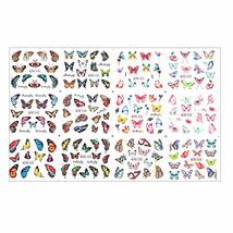 New Cute DIY Manicure Sexy Girl Colorful Butterfly Nail Stickers Abstrac... - £8.53 GBP