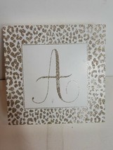 Home Decor Wooden Cheetah Print Letter A 8&quot; x 8&quot; - $12.73