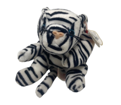 Ty Beanie Babies Plush Blizzard The Siberian Tiger 1996 Pellets Stuffed Animal - £4.73 GBP