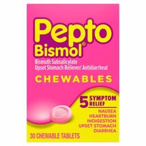 Pepto Bismol Pepto-Bismol Chewable Tablets, 30 ct, EXP 02/2027 - $10.88