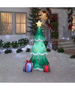 Home Accents Holiday 6.5 ft. Christmas Tree Gifts Holiday Inflatable Gem... - $32.71