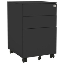 Mobile File Cabinet Anthracite 39x45x60 cm Steel - £100.78 GBP