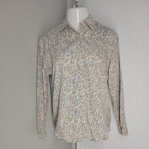 Northern Reflections Button Up Collared Shirt ~ Sz S/P ~ Yellow ~ Long Sleeve  - £16.53 GBP