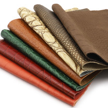 Special Grain Leather Cutting Fabric Genuine Leather Cowhide Leahter Tanned - £27.64 GBP