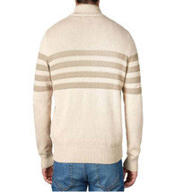 Tahari Mens Quarter Zip Pullover Striped Mock Neck Sweater Grey Size XX-... - $39.60
