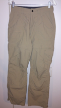 Eastern Mountain Sports Ladies Lt. Brown 100% Nylon ZIP-OFF Leg PANTS-2R-EUC - £11.07 GBP