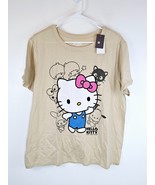 Sanrio Hello Kitty Friends Womens Shirt Top XXL Cement Short Sleeve Grap... - $25.25 CAD