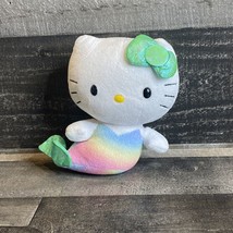 Hello Kitty Rainbow Tail Mermaid TY Sanrio Small Plush - £6.04 GBP