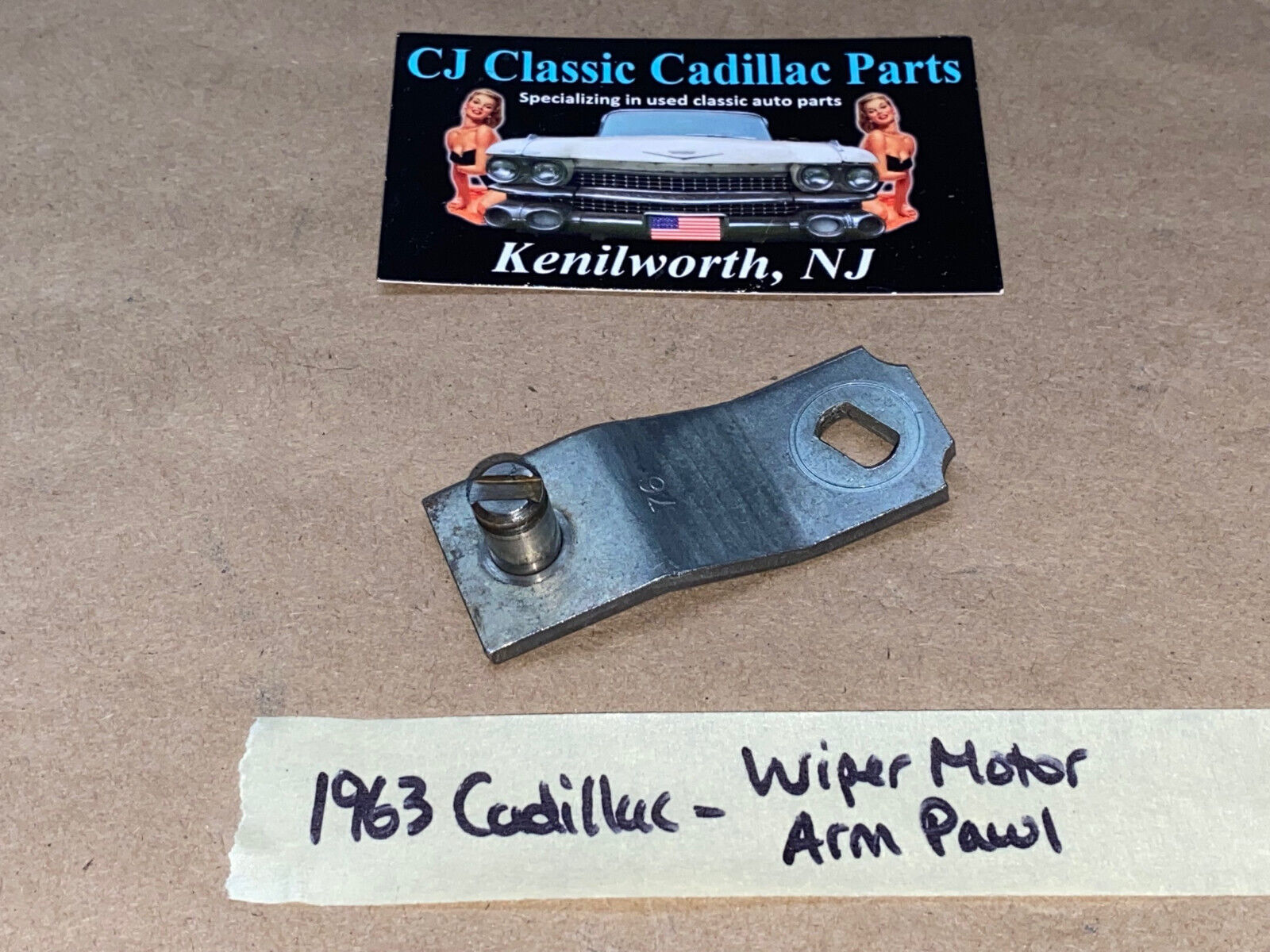 OEM 63-64 Cadillac WINDSHIELD WIPER MOTOR CRANK ARM PAWL TO WIPER TRANS - $64.34