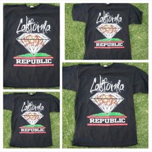 Black California Republic Diamond T-shirt Black short sleeve Cali Tee S-2X - $11.99