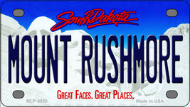 Mount Rushmore South Dakota Novelty Mini Metal License Plate Tag - £11.76 GBP