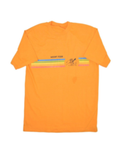 Vintage Mountain Penn T Shirt Mens M Gold Rainbow Striped Single Stitch USA - £11.36 GBP