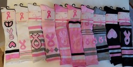 Breast Cancer Knee High  Sock Size 9-11 NWT Various Colors 1 pair - £3.18 GBP